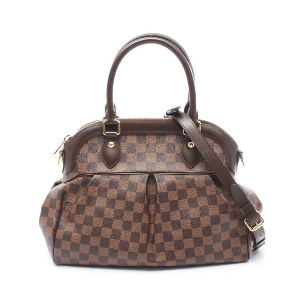 Louis Vuitton Trevi Damier Ebene Brown handbag canvas leather brown